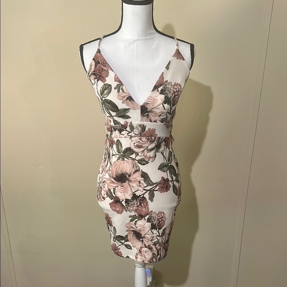 Floral V-Neck Dress